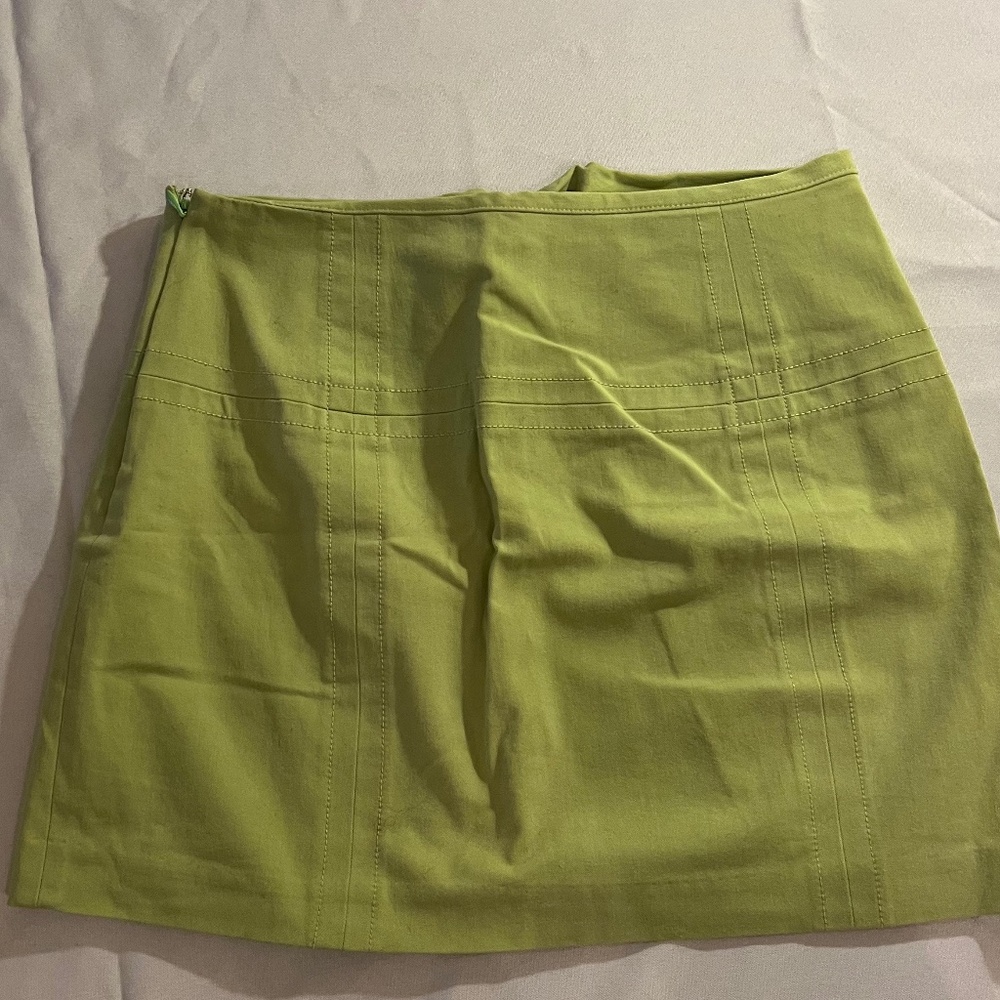 Express:  Lime Green Mini Skirt — Size 3/4